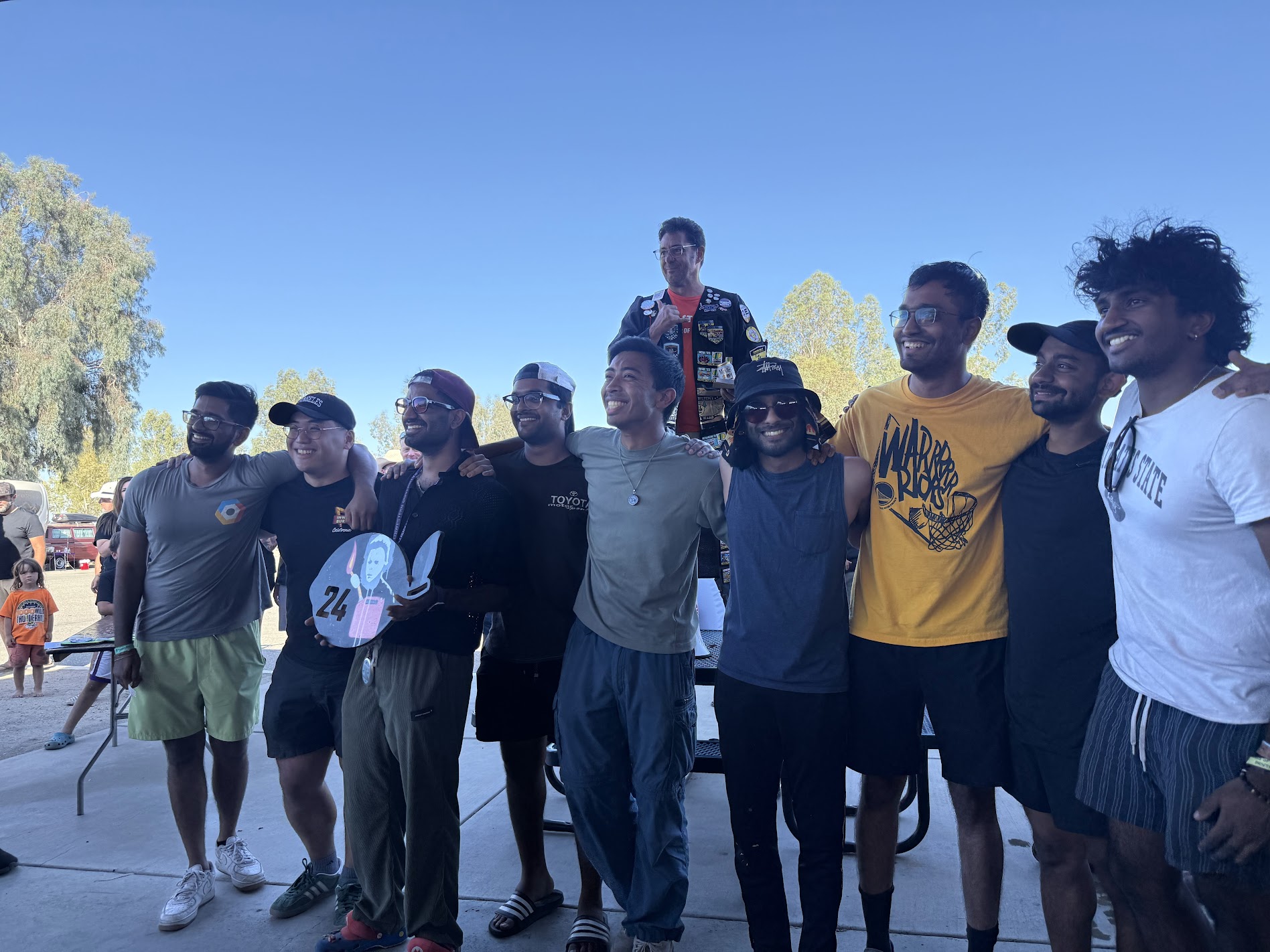The RN Racing team celebrates together at Buttonwillow.